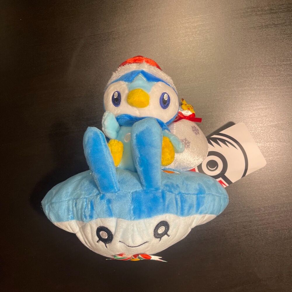 Pokemon Center Original Plush Doll Piplup & Mantyke Christmas in the Sea 2021